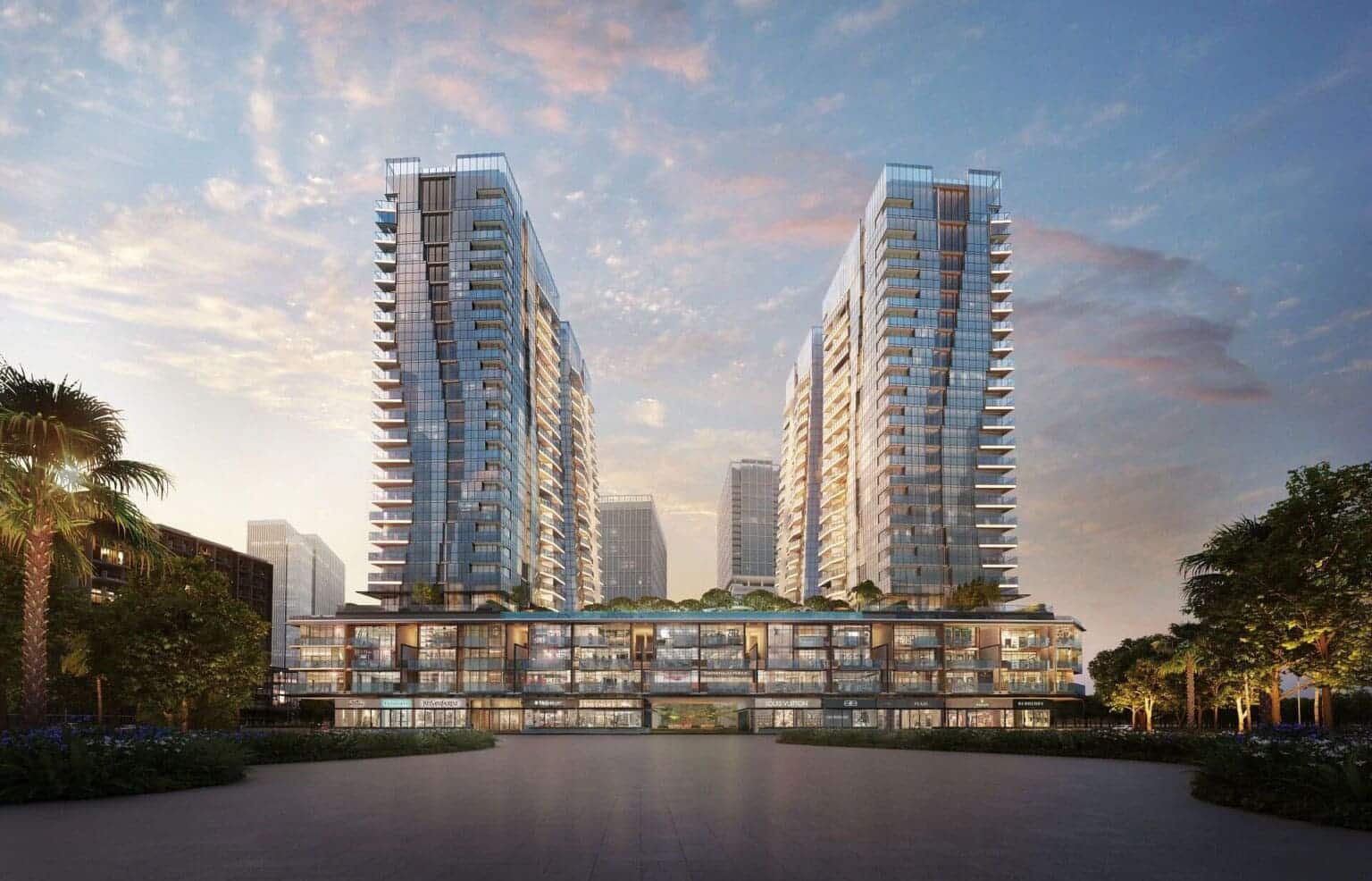 Thiết kế mặt đứng độc đáo tại dự án The Opera Residence (Thủ Thiêm, quận 2, TP HCM).