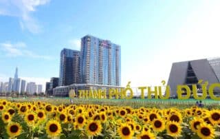Phối cảnh công viên hoa hướng dương tại TP Thủ Đức. Ảnh: SonKim Land.