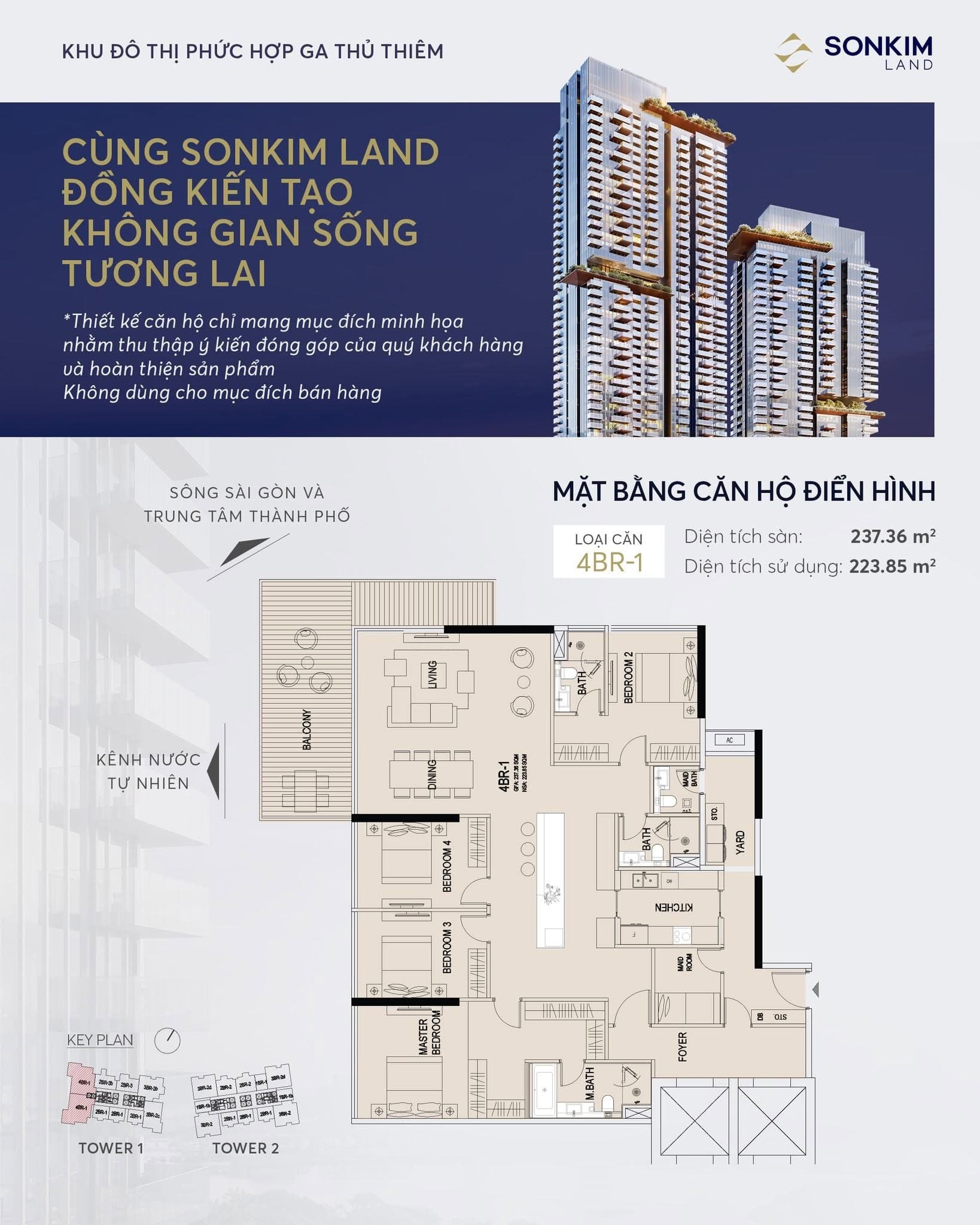 Quy hoạch layout tổng thể của siêu dự án thể hiện sự kết nối cơ học chính xác giữa các tòa tháp cao tầng và lối dẫn xuống ga metro ngầm, kiến tạo nhịp sống chuyển tiếp không khoảng cách.