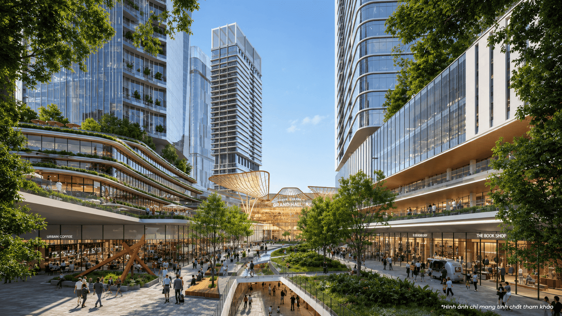 Retail district 550.000 m² và hệ sinh thái giải trí làm việc 24/7