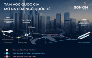 Tọa lạc tại "tâm điểm" của ba siêu dự án hạ tầng quốc gia gồm đường sắt tốc độ cao, metro số hai và đường sắt sân bay, Megapolis Thủ Thiêm kiêu hãnh trở thành cửa ngõ kết nối toàn cầu vượt trội.