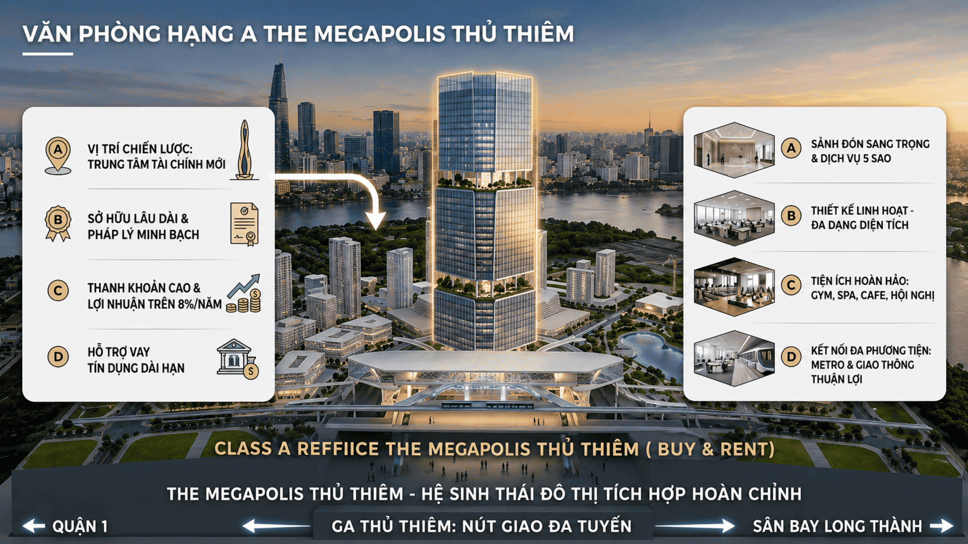 Officetel và không gian co-working – Tương lai của mô hình làm việc linh hoạt tại The Megapolis